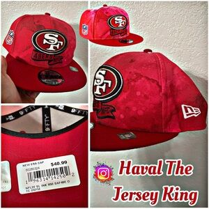 New Era Scarlet San Francisco 49ers 2022 Sideline 9FIFTY Ink Dye Snapback Hat